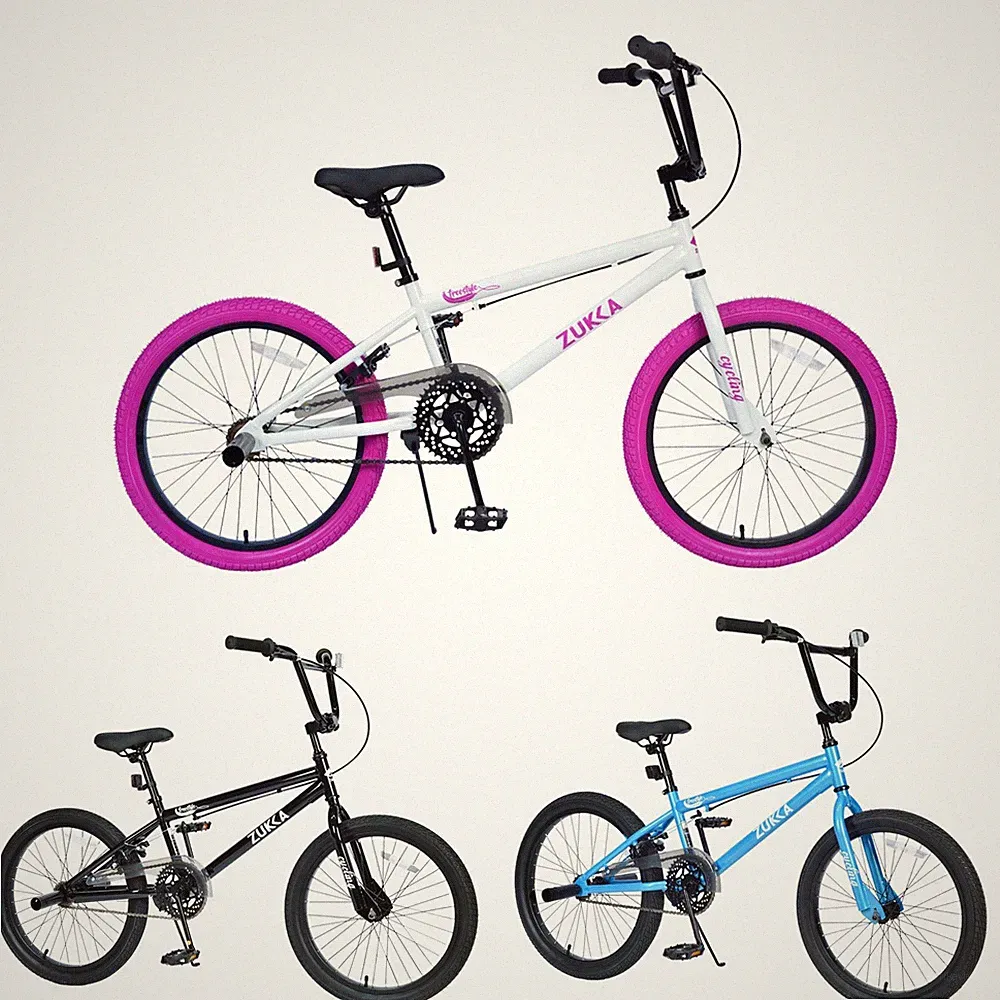 20" Freestyle Kids Bike Single Speed Steel Frame Aluminum Rims Boy Girl Age 7-10