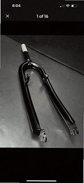 26" Rigid 1” Beach Cruiser Steel Bicycle Fork V-Brake Fit: Huffy Schwinn Nirve