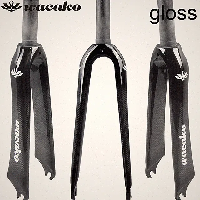 28.6mm Carbon Bicycle Forks Rigid BMX Folding Bike Fork 16/18/20/22 in Rim Brake