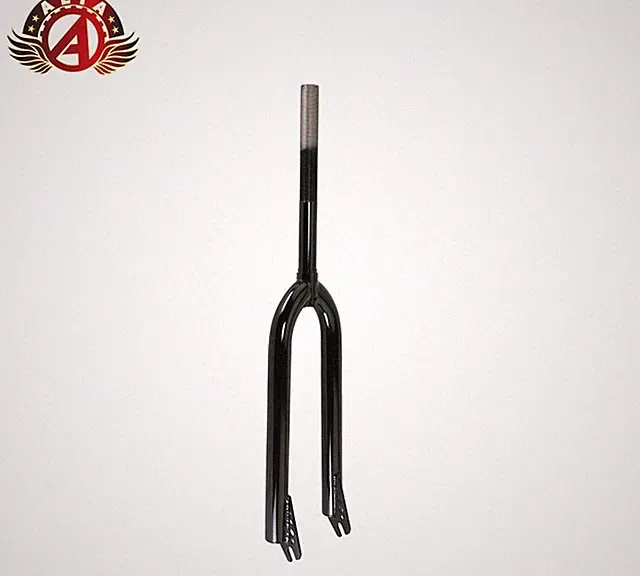 ALTA 24" Black Beach Cruiser Fork – 1" Threaded, Caliper-Ready, 3/8" Dropouts.
