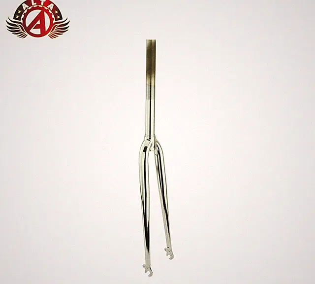 ALTA 700C Chrome Steel Bicycle Fork 1" Threaded Caliper Brake Rigid – Road Bike.