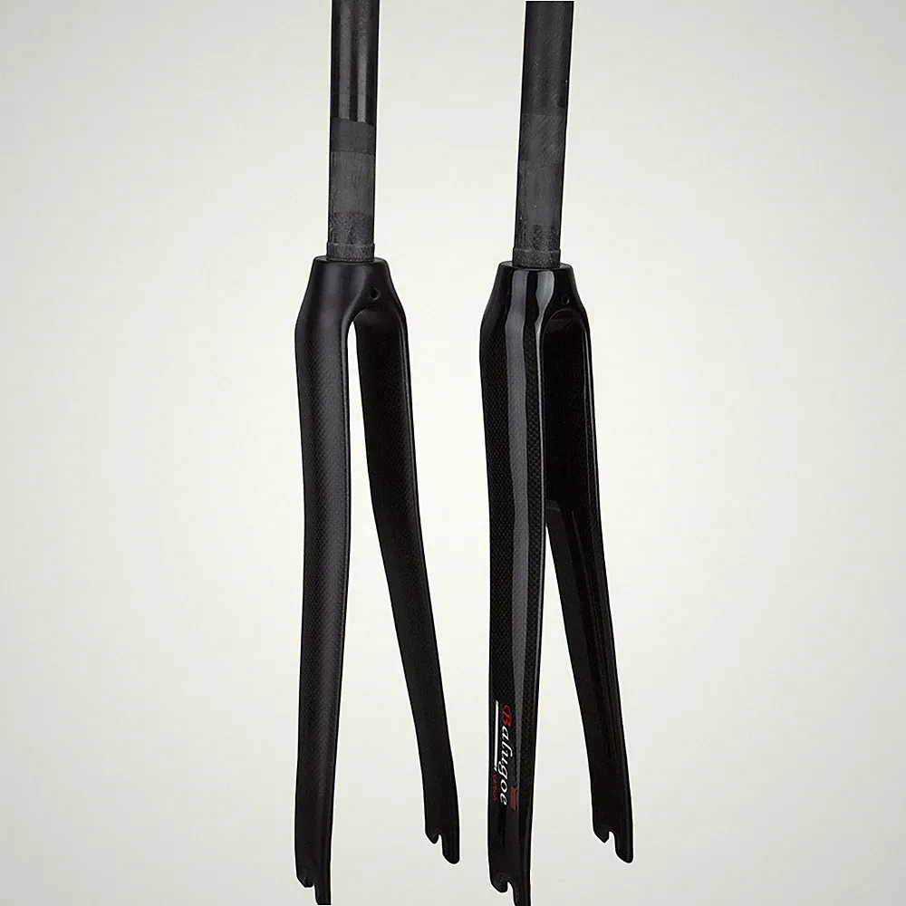 BALUGOE Full Carbon Road Bike Fork 700C Rigid Fixed Gear Bicycle Fork