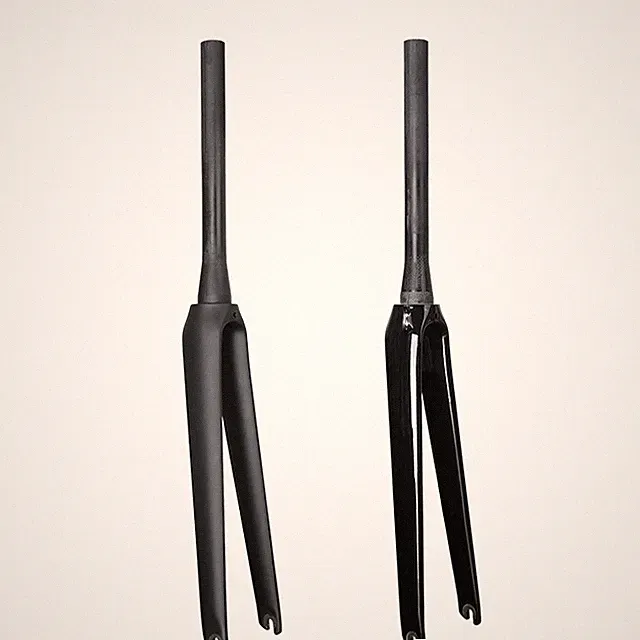 Carbon Road Bicycle Hard Fork 700C Tapered Tube Fixed Gear Track Bike Rigid Fork