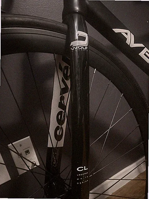 Cervelo Wolf CL Carbon Aero Fork 700c 1-1/8" Vroomen White Design 452g