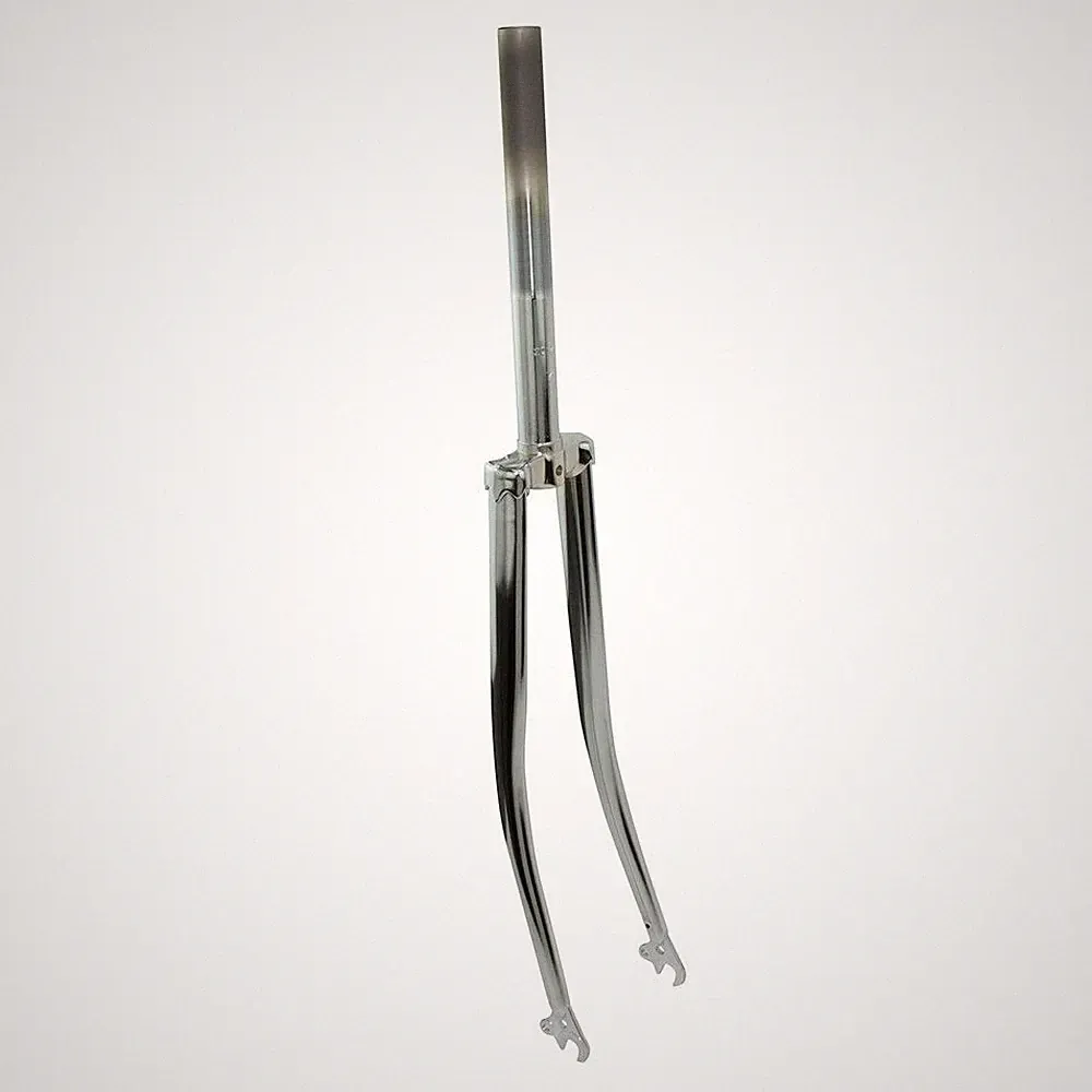 GENUINE VINTAGE 700 BICYCLE STEEL FORK 1 INCH THREADED CHROME 304 FITS 3/8 AXLE
