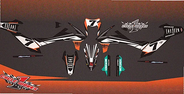 Graphics for SMC-R SMC 690 SUPERMOTO 2019 - 2023 Decal KIT Rigid4