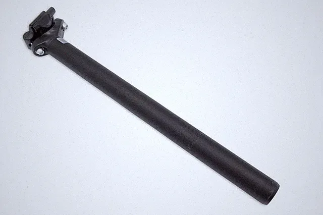 HL Seatpost 27.2mm x 350mm Long Rigid Double Bolt - Black