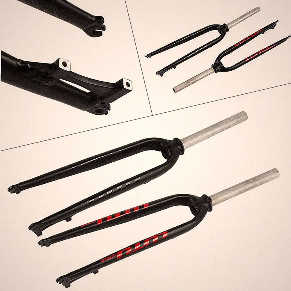 LUTU Rigid Fork Mountain Bicycle 1-1/8" 28.6mm Threadless Disc Brake Bike Forks