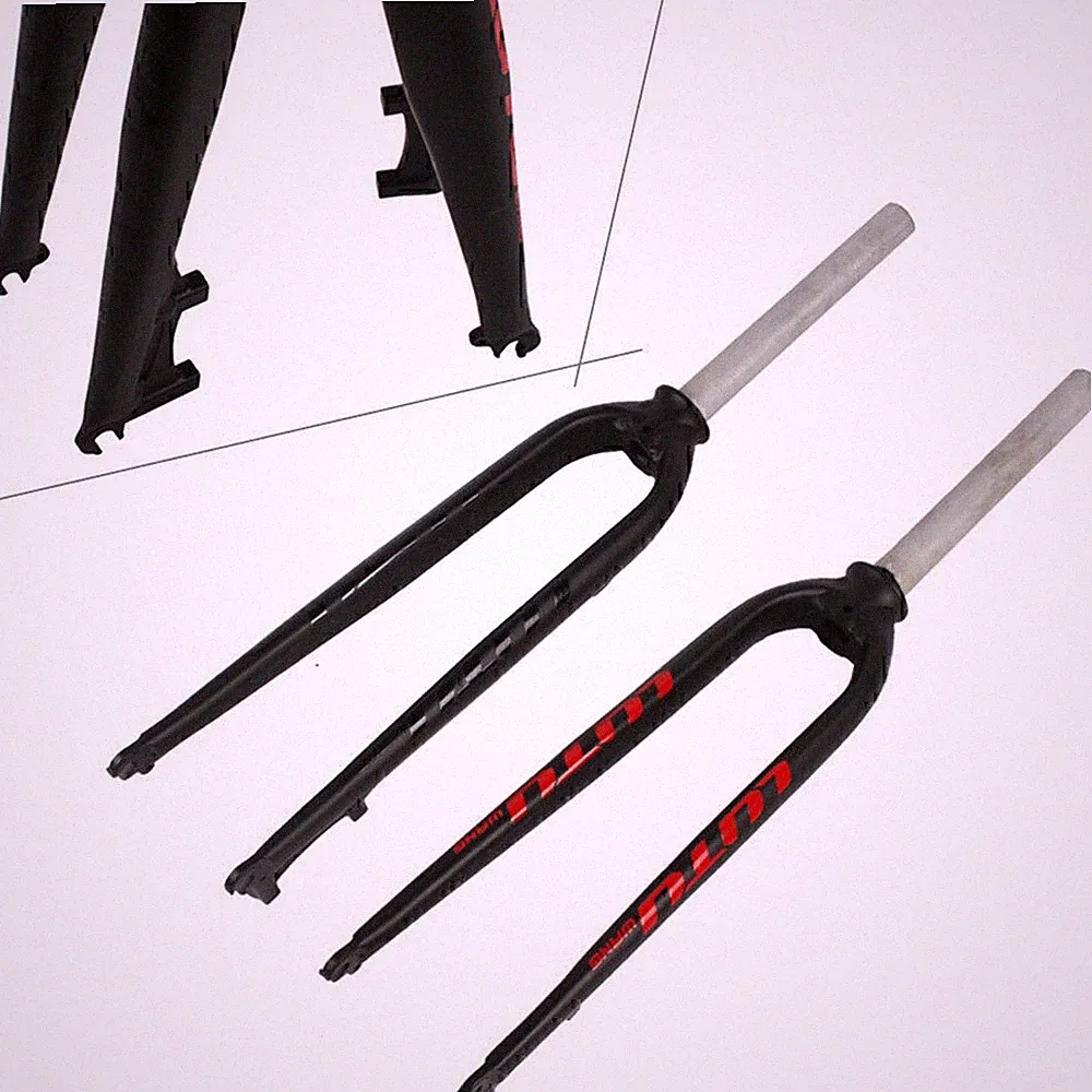 LUTU Rigid Fork MTB Mountain Bicycle 1-1/8" Threadless Disc Brake Bike Forks