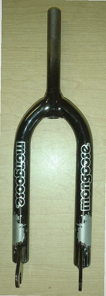 MONGOOSE BLACK/SILVER 20" BMX BICYCLE FORK PARTS 663