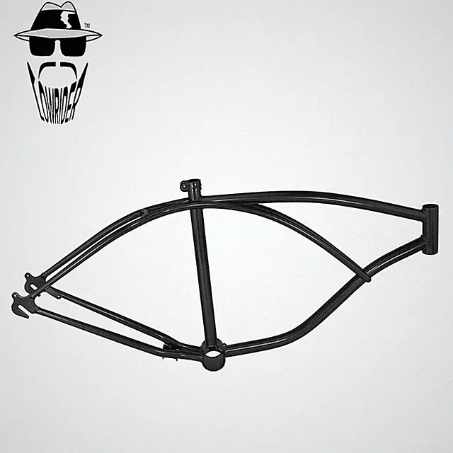 ORIGINAL LOWRIDER 24" Beach Cruiser Bicycle Frame – Black Steel Cruiser Frame.
