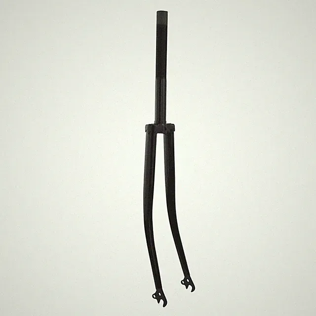 PRO+ 700 Steel Bicycle 304 Fork 1" Threaded Black