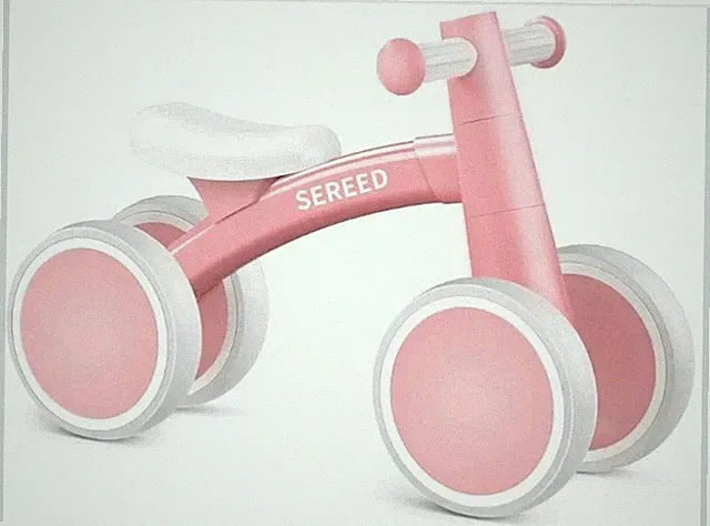 SEREED Baby Balance Bike Pink 1 Year Old Boys Girls 12-24 Month Toddler Balance