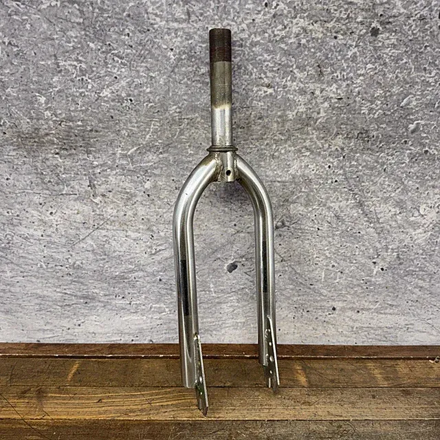 Vintage BMX Fork 20in 1 In Threaded Chrome Steel 1980s Old School Race Bike