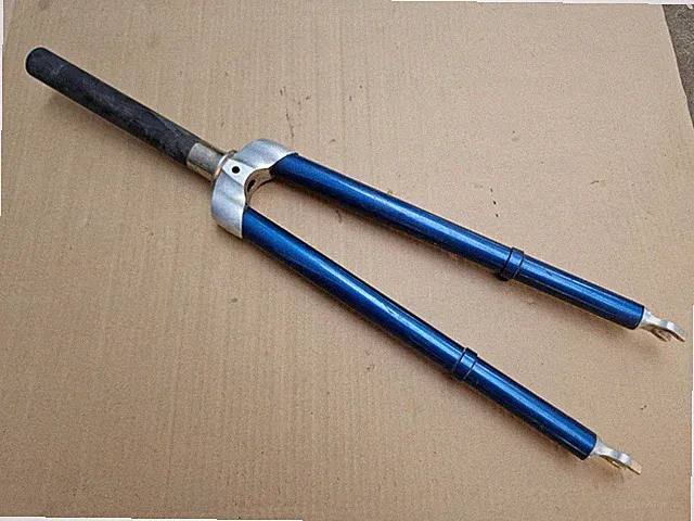 Vintage Wound Up Carbon Fiber Road Bike Fork 1-1/8" Threadless w/ Rack Bosses